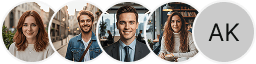 Multiple investor profile avatars on Puncak Hartajaya trading review block